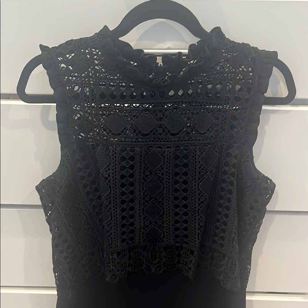 SHOSHANNA Black Lace Dress sz 8